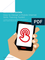 How To Design A Mobile Internet Skills Training Toolkit: Connected Society