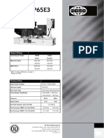 60kVA and 65kVA generator ratings and specifications