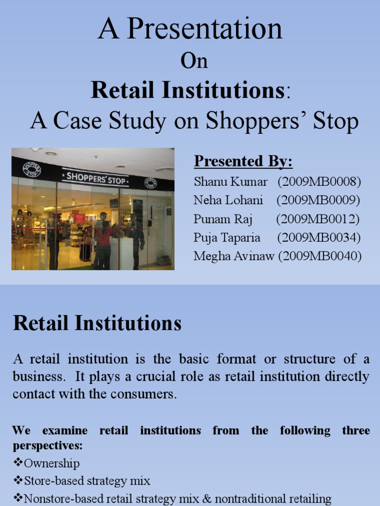 A Presentation On Retailing | PDF | Retail | Franchising