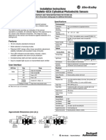 Installation Instructions Photoswitchr Bulletin 42ca Cylindrical Photoelectric Sensors