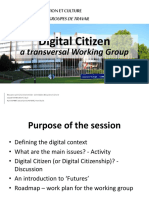 Digital Citizen: A Transversal Working Group