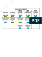 Horario Cuarto Cuatrimestre