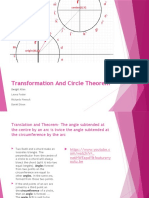 Transformation and Circle Theorem
