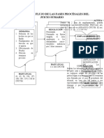 Diagrama de Flujo de Las Fases Procésales Del Juicio Sumario