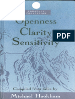 Openness, Clarity, Sensitivity.michael Hookham.1992