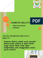 Diabetes Mellitus (DM) : Afifah Nurul Jannah (19001831)