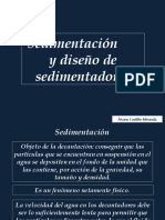 Sedimentación y diseño de sedimentadores