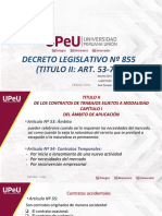 Expo 3 Decreto Legislativo #855 (Titulo II Art. 53-74)