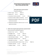 Covid Symptom Checklist