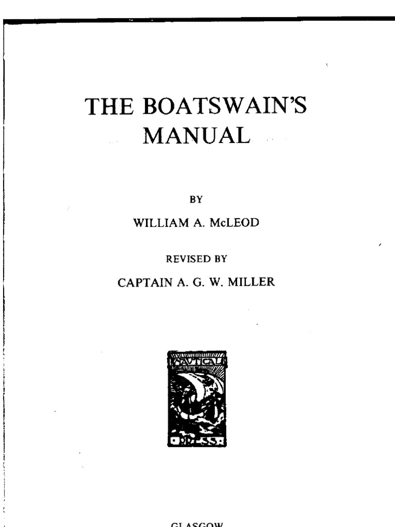 The Boatswain Manual PDF Anchor Steam Engine