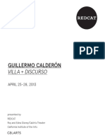 Guillermo Calderón: Villa + Discurso