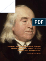 Bentham y La Máxima Utilitarista de "La Mayor Felicidad para El Mayor Número": ¿Crítica Fundada o Autor Incomprendido?