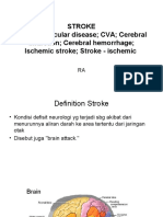 Stroke Cerebrovascular Disease CVA Cerebral Infarction Cerebral Hemorrhage Ischemic Stroke Stroke - Ischemic