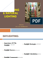 Daylighting & Natural Lighting: Instructor: M Sc. Arch. Abdulbasit Ali