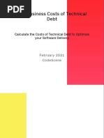 Calculate Business Costs of Technical Debt