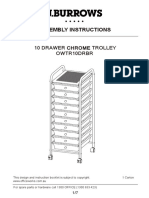 10 Drawer Trolley Assembly Instructions