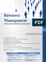 Human Resource Management: Part-Iii Recruitment of Employees