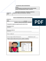 ACTIVIDAD DEL AREA DE MATEMATICA de Tablas de Frecuencias