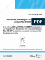 Energías Renovables y Eficiencia Energética El Uso de La Energía en La Administración Pública (IN NZ 42397) - Certificado de Finalización 451660