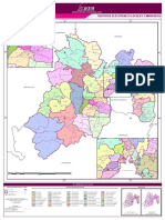 Plano Del Estado de México: Distritos Electorales Locales Y Municipios