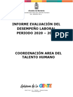 Informe Evaluacion de Desempeño Laboral 2020-2021