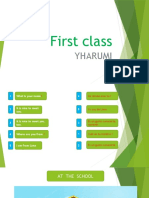 First Class Yharumi 5to Primaria