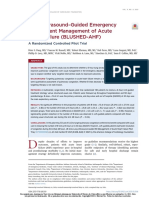 Lung Ultrasound - Guided Emergency Department Management of Acute Heart Failure (BLUSHED-AHF)