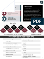 Mechanical Specifications: Features Benefits