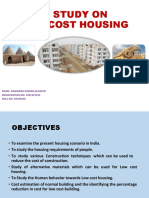 Low Cost Housing Techniques and Materials