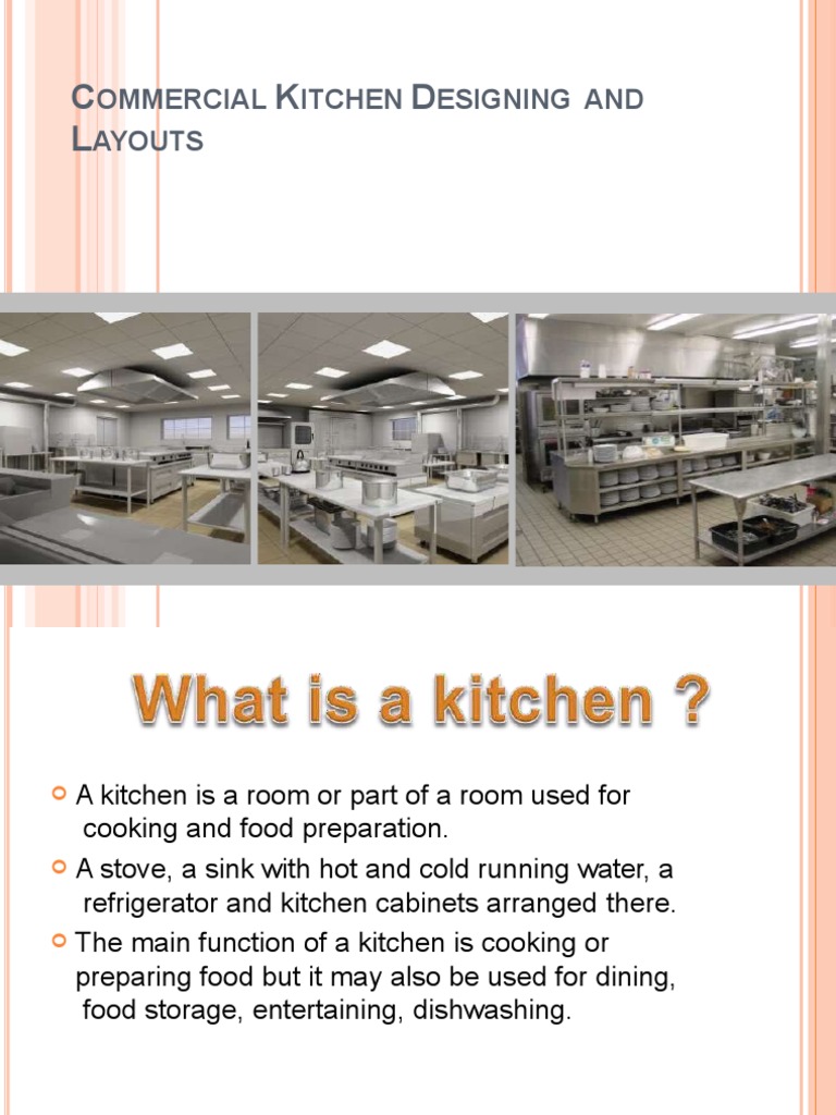 Commercial Kitchen Area Specifications | PDF | Kitchen | Foods
