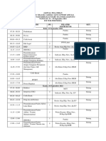 JADWAL BTCLS LAHAT (15 - 19 September 2021)