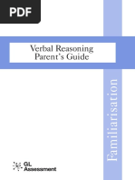 Verbal Reasoning - Parent's Guide