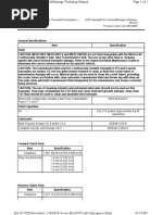 SECTION 307-01A: Automatic Transaxle/Transmission - CVT 2005 Freestyle/Five Hundred/Montego Workshop Manual Specifications