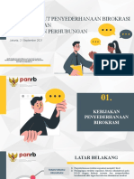 Bahan Paparan Tindak Lanjut Penyederhanaan Birokrasi Kemenhub