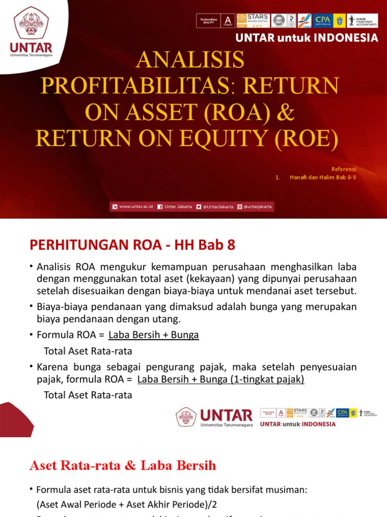 Analisis ROA dan ROE dalam Profitabilitas | PDF