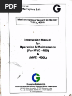 Vacuum Contactor Spec