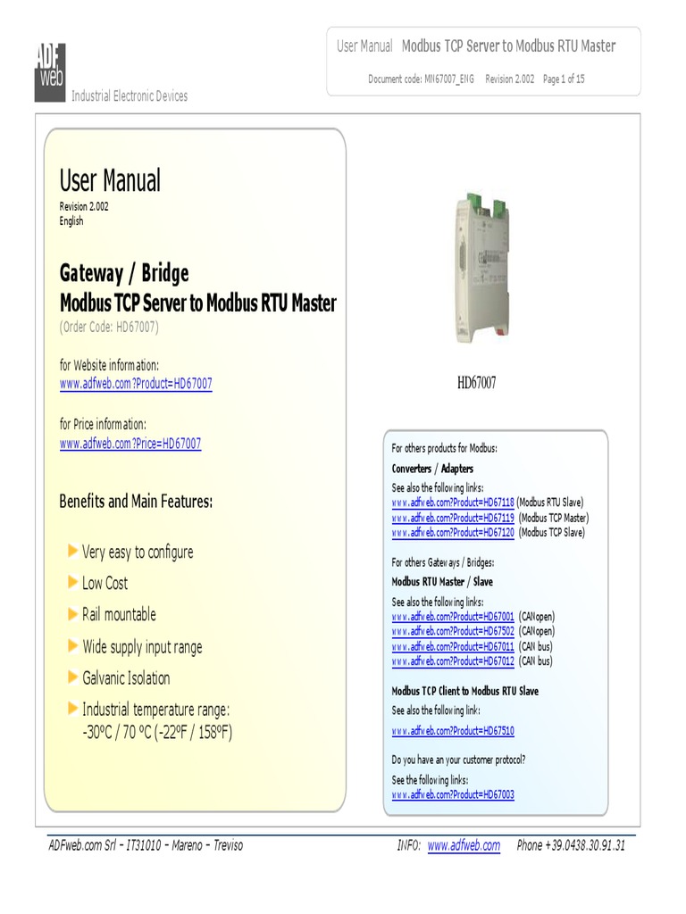 Bridging the Divide: Configuring a Modbus TCP to RTU Gateway for ...