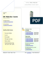 User Manual: CAN / Modbus Slave - Converter