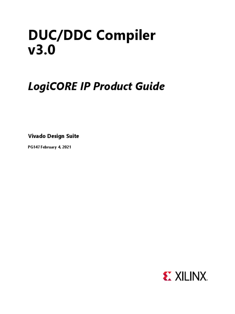 Duc/Ddc Compiler V3.0: Logicore Ip Product Guide | PDF | Sampling ...