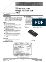 Sound Processor For Car Audio Built-In High-Voltage Function and 2 Order Post Filter