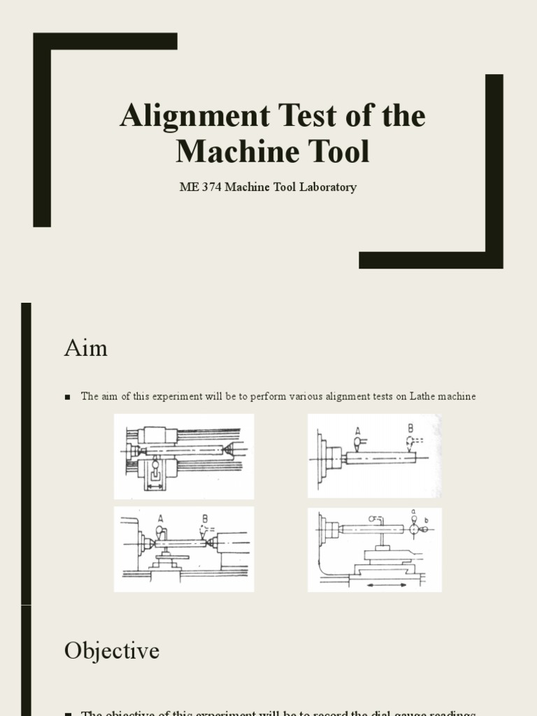 Alignment Test of The Machine Tool | PDF | Machine Tool