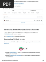 GitHmnnnnnlquestions - List of 1000 JavaScript Interview Questions