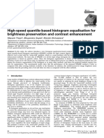 High-Speed Quantile-Based Histogram Equalisation For Brightness Preservation and Contrast Enhancement