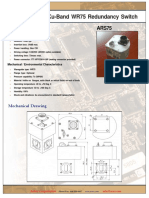 Ku-Band WR75 Redundancy Switch: Mechanical Drawing