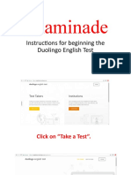 Chaminade: Instructions For Beginning The Duolingo English Test