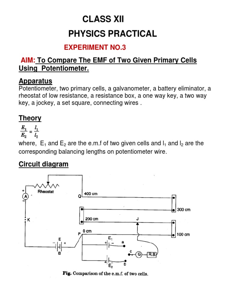 Class Xii Physics Practical: Experiment No.3 Aim | PDF | Science ...