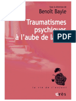 Traumatismes Psychiques À L'aube de La Vie-2021