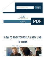 How To Find Yourself A New Line of Work