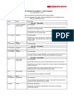 VirtualDebateCompetition DraftSchedule