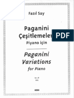 Fazil Say Paganini Variations in The Style of Modern Jazz